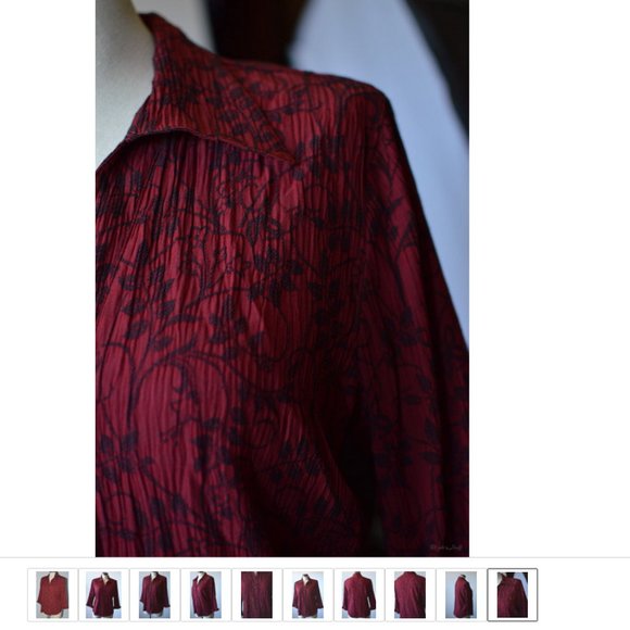 Dressbarn Brocade Leaves Pattern Women sz L 3/4 Sleeves Buttons Up Red - Picture 8 of 8